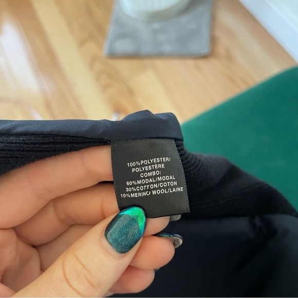 Lafayette Mixed Media Ribbed Side Full Zip Layered Mock Neck Zip Front Vest XS - Picture 8 of 11